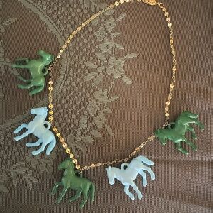 Handmade Charming Horse Pendant Necklace